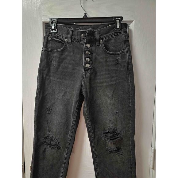 Free People Straight Leg High-R Jeans 25 - Picture 3 of 9